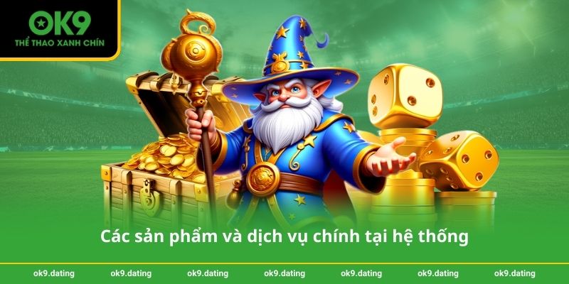 Các sản phẩm và dịch vụ chính tại hệ thống